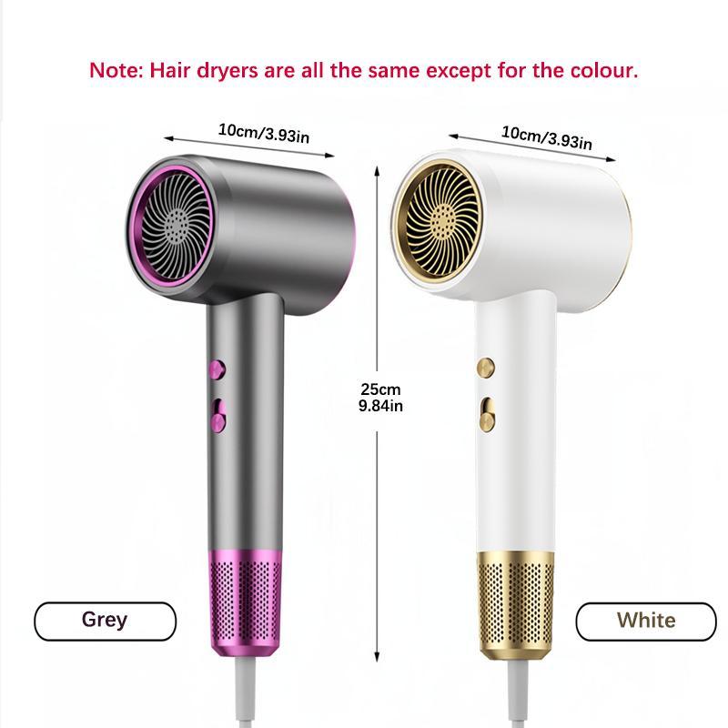 Negative Ion Hair Dryer, 1 Box Hair Dryer with Nozzle & Diffuser, Multifunctional Hair Dryer for Home & Salon Use, Hair Styling Tool for Women