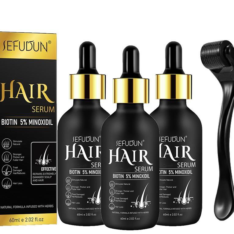 Sefudun 5% Minoxidil Hair Serum - 60ml for Optimal Morning & Evening Results