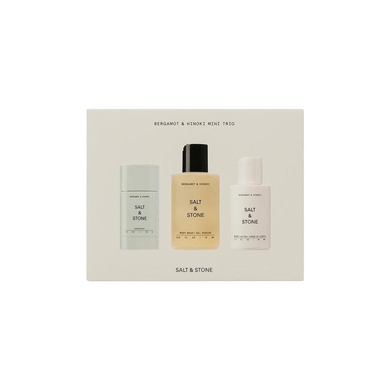 SALT & STONE Bergamot & Hinoki Mini Trio