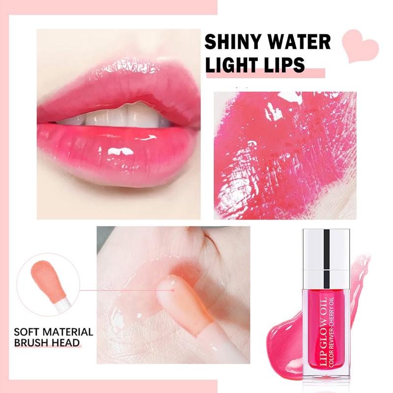 Moisturizing Lip Oil,No-Sticky LipGlossLip Balm Lip Care,Fruit Flavoured LipOilFor Dry Lip's Moisturizing HydratingAndNourishing 0.2 0Z,PlumpingLipGloss, Long LastingNourishingNon-sticky Moisture Skincare