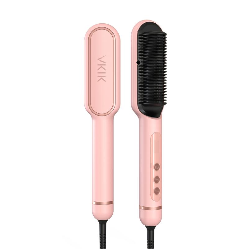 [Free shipping]VKIK Hair Straightener Brush,Hair Straightening Comb with Anti-Scald, 30s Fast Ceramic Heating, Frizz-Free, 360 Swivel Cord Portable Straightening Comb for Home, Travel and Salon,for Women Adjustable Gift Lightweight Comfort Smoothing