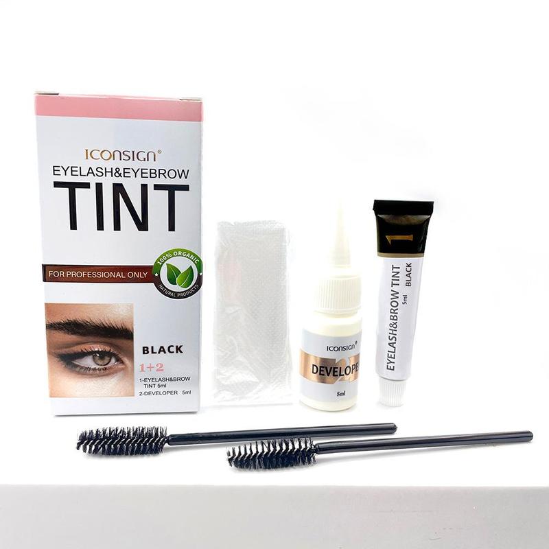 Long-Lasting Waterproof Eyebrow Dye Gel - Semi-Permanent, Sweatproof Tint in Black & Brown for All Skin Types