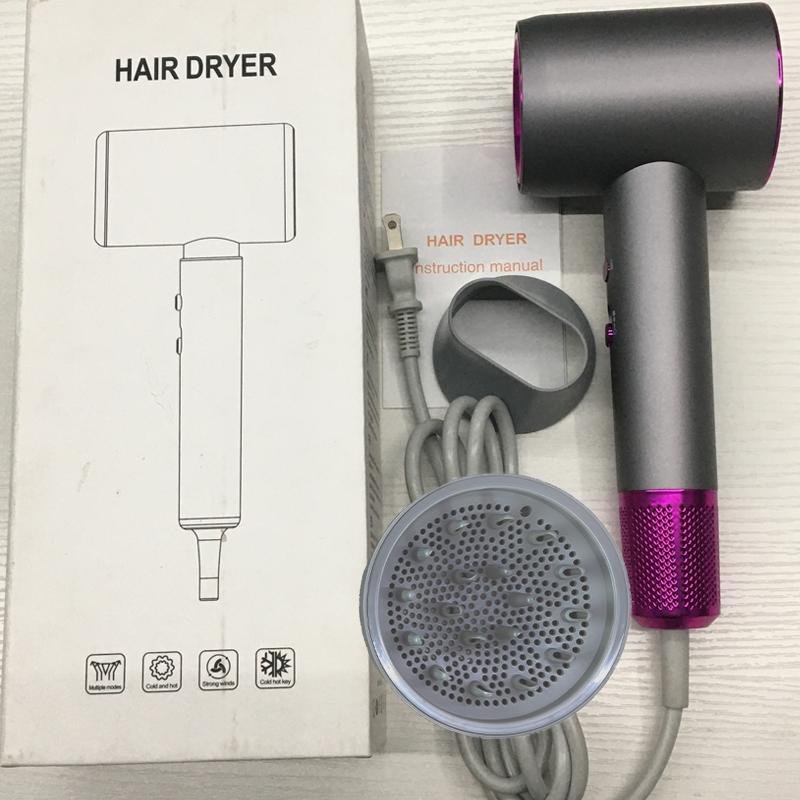 Negative Ion Hair Dryer, 1 Box Hair Dryer with Nozzle & Diffuser, Multifunctional Hair Dryer for Home & Salon Use, Hair Styling Tool for Women