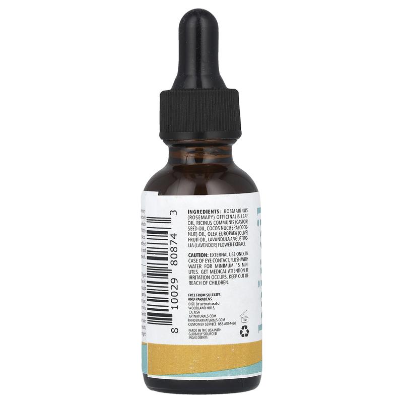 artnaturals Hair Oil, Rosemary Castor, 1 fl oz (30 ml)