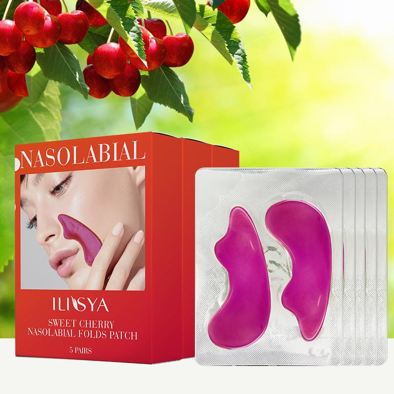 3 boxes, ILISYA Cherry Decree stickers, lift and tighten, moisturize and moisturize, improve mouth lines, daily facial care products Skincare