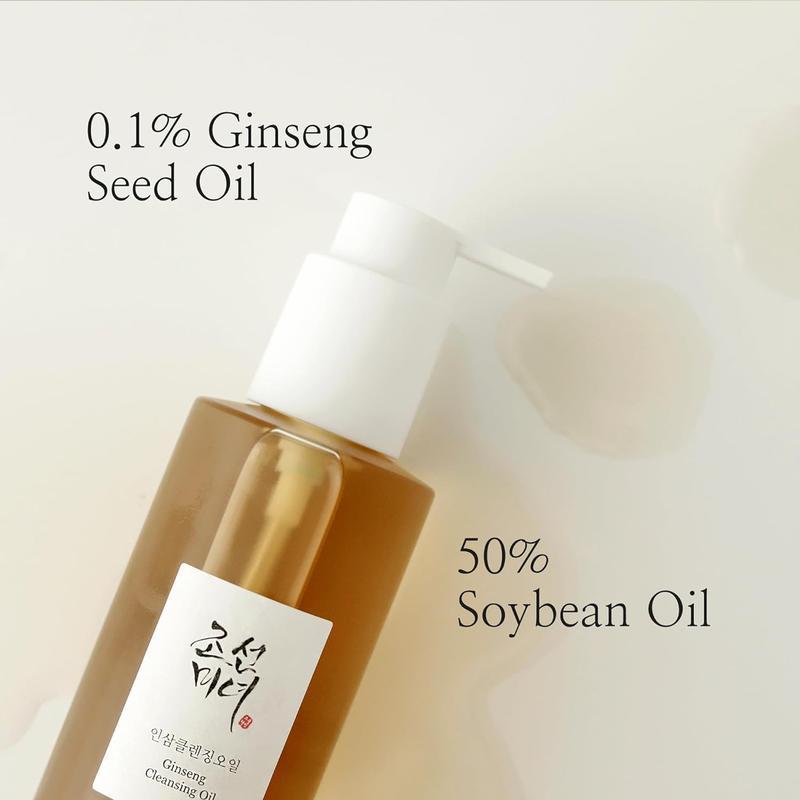 Beauty of Joseon Ginseng Cleansing Oil 210ml - Deep Cleansing for Skin Lightweight Makeup