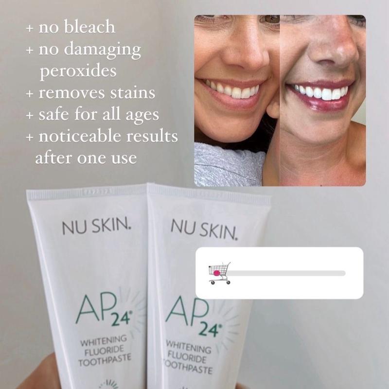 Ap24 Nuskin Whitening Toothpaste for Coffee Stain Removal Cleansing Oral - Long-Term Oral Hygiene