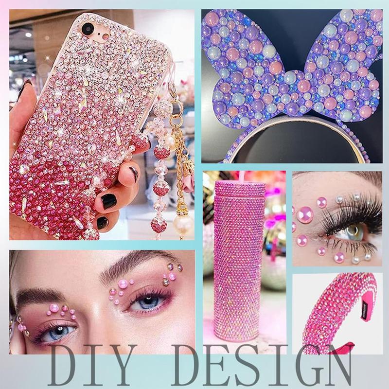 Mixed Size Resin Rhinestone Kits, 30g DIY Materials for Nail Art Decoration & Clothing Decoration