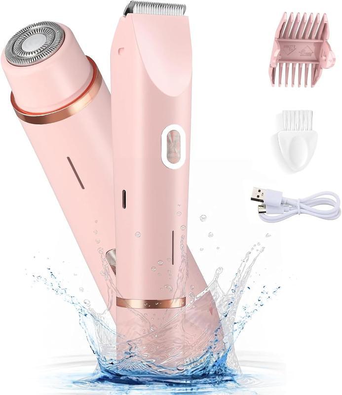 Electric Bikini Trimmer for Women,Halloween Gifts Christmas Gifts, Body & Facial Hair Removal,Portable Waterproof USB Rechargeable Electric Shaver