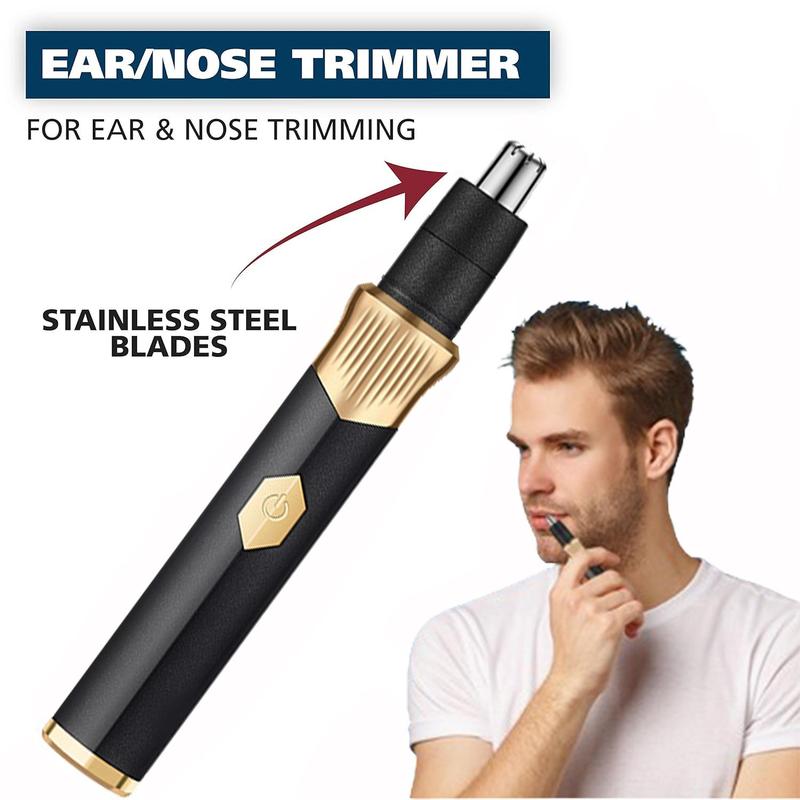 Portable Nose Hair Trimmer for Men, Cordless Hair Shaver for Nose, Ear, and Eyebrows, Personal Care Appliances for Men