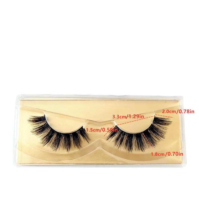 1 Box Mixed False Eyelashes, Natural Look 3D Volume Fake Lashes, Soft False Eyelashes, Fluffy Curly Thick Faux Cluster Lashes, Eye Makeup Product for Women for Daily Life and Party