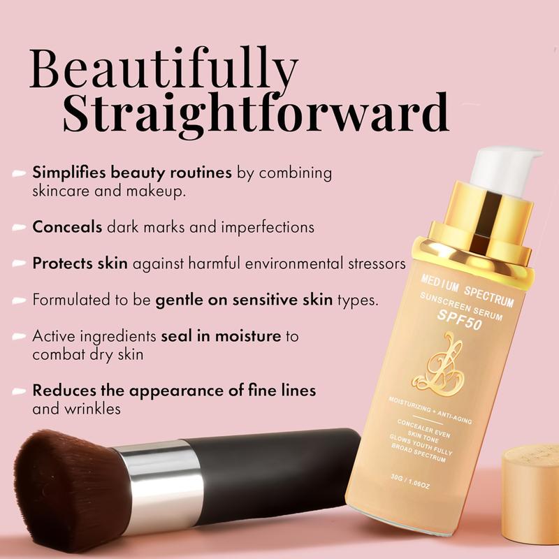 Bionic 4-in-1 Foundation Hydrating Medium Spectrum Concealer Coverage Flawless Lightweight Spf50