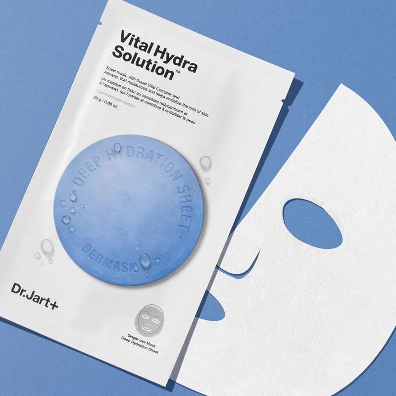 Dr. Jart+ - Dermask Water Jet Vital Hydra Solution 25g x 5pcs | Hydrating Skincare Hyaluronic Acid Moisturizing Hydrate korean mask deep collagen