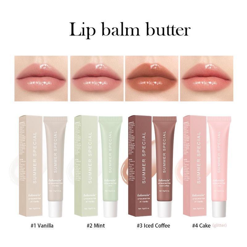 Moisturizing Lip Balm Butter, 2 Counts set Hydrating Lip Care Product for Women & Girls, Plumping Lipstick, Lip Moisturizer