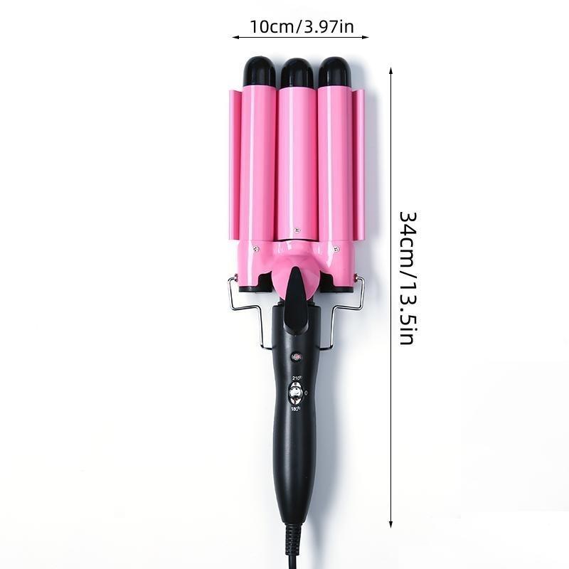 25mm Hair Curler, 1 Count Portable Hair Curling Iron with Heat Resistant Gloves, Hair Styling Tool for Home & Salon Use