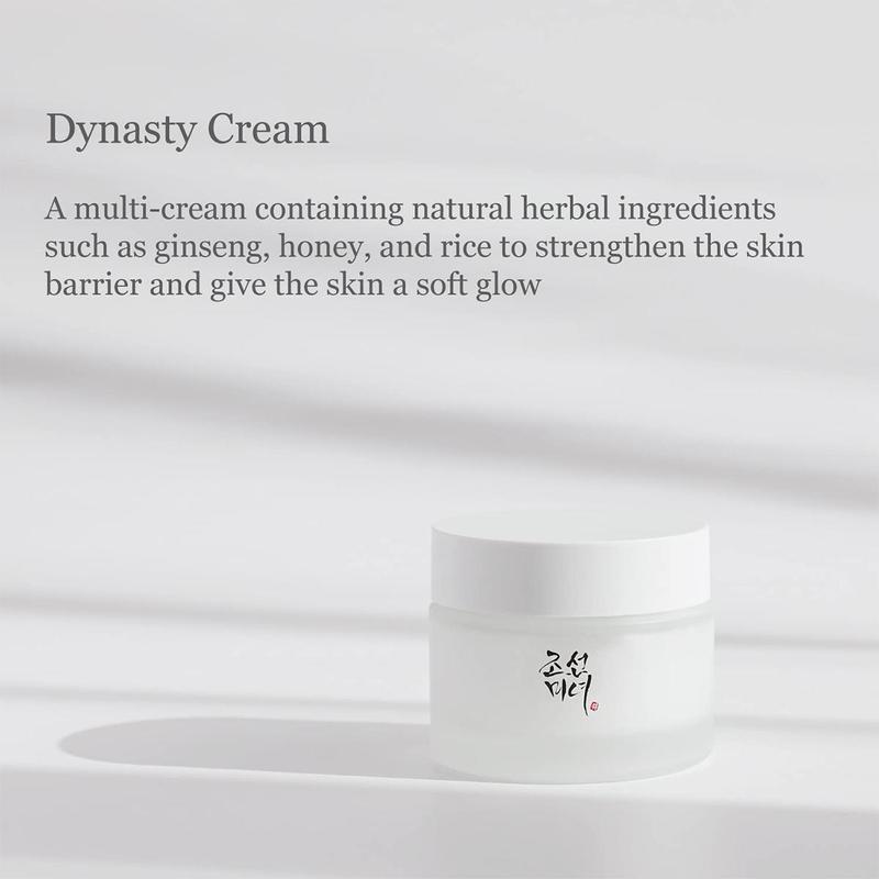 [Beauty of Joseon] Dynasty Cream 50ml, Hydrating Face Moisturizer for Dry, Sensitive Skin, Firm and Creamy Texture, Long-lasting Moisture, Glow Finish, Firms Skin Barrier, 5% Ginseng Root Water, Korean Skincare, Viral Cream