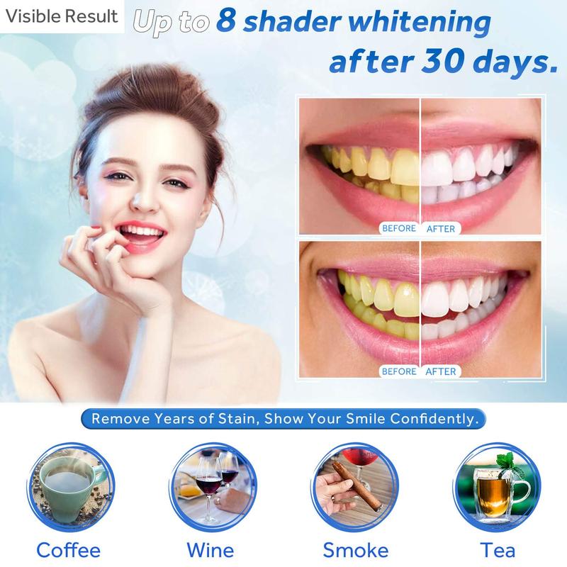 10 Pack Teeth Whitening Gel Refills 22% Bleaching Gel, No Sensitive Teeth Whitener, Great for Sensitive Tooth Whitening, Carbamide Peroxide Teeth Whitening Gel, Mint Flavor (10X 3ML) Oral Coffee Radiant