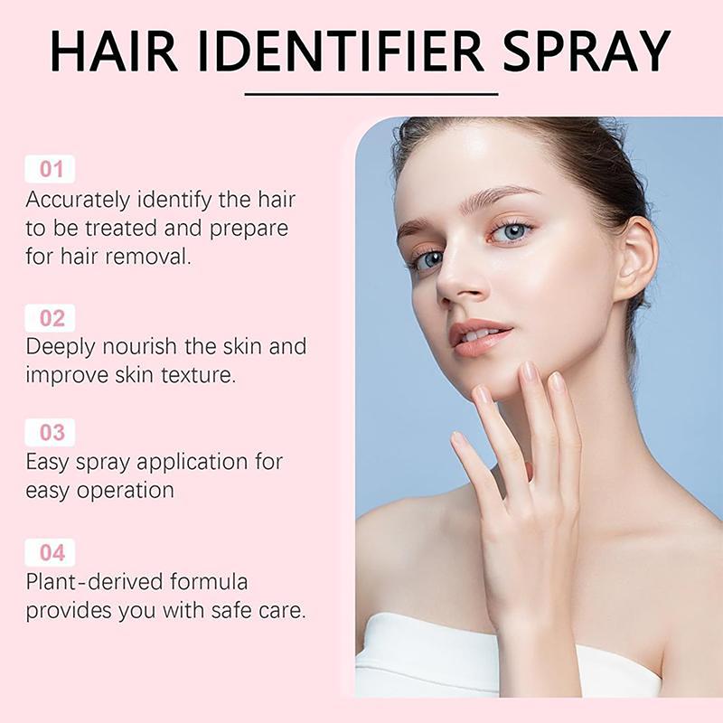 VUFVOID Hair Identifier Spray with 3 razors, Dermaplaning Tool, Gentle Formula for Hair Removal