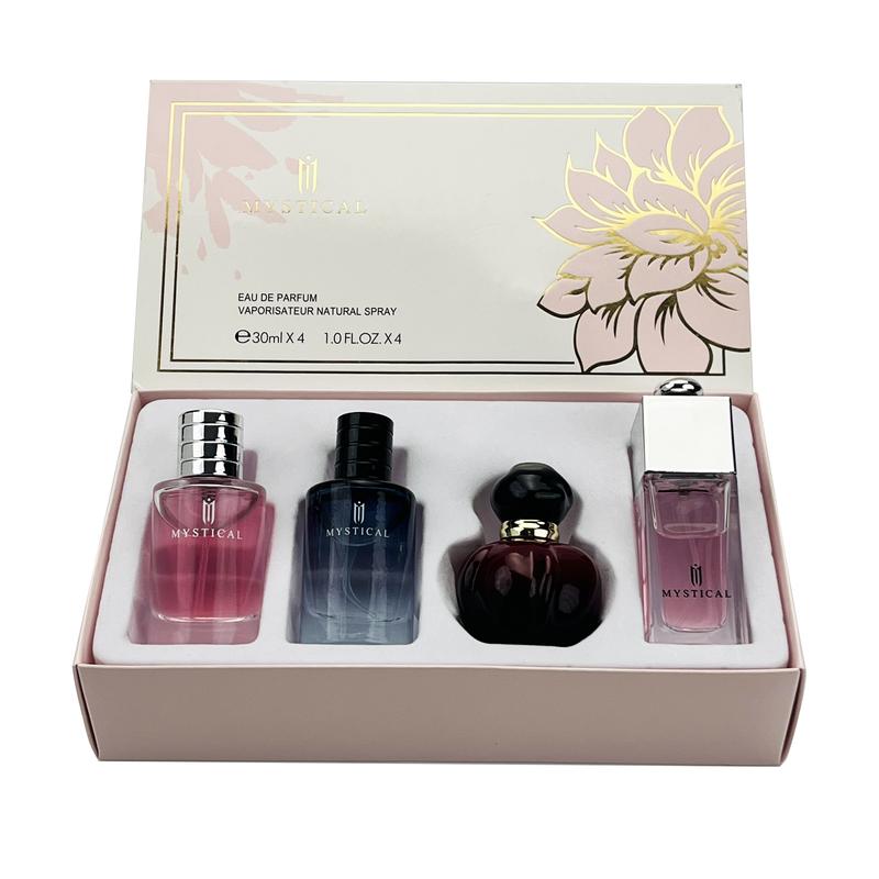 Women's Daily mini Perfume gift Set, Floral Fruity fragrance spray,light fragrance, lasting fresh,Chistmas gift,30ml*4(1.0FL.OZ.*4)