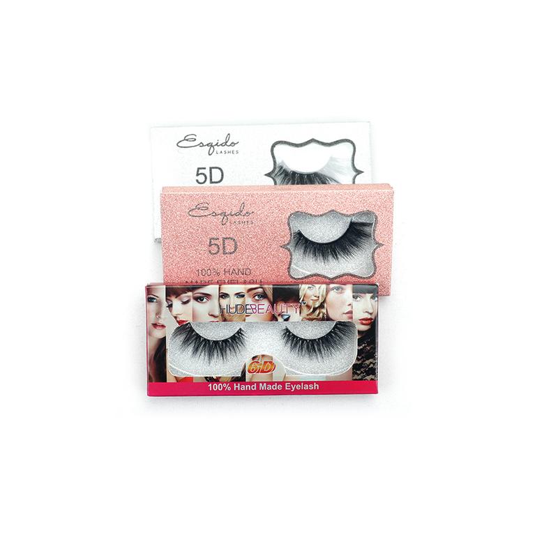 Eyelashes Natural Fluffy False Eyelashes Makeup Soft 5D Eyelashes 1 Pair Random