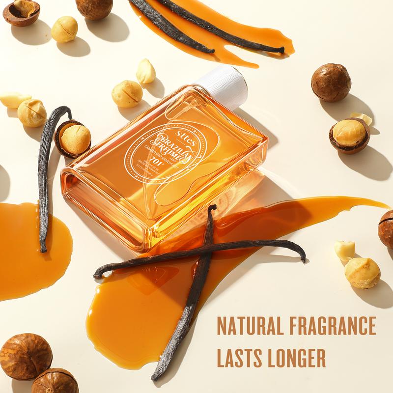 Sttes brazilian Perfume 701#（Caramel vanilla macadamia nut） - Eau De Perfume 100ml (3.4fl Oz)  amber gourmet tune (Caramel vanilla+roasted macadamia nuts)