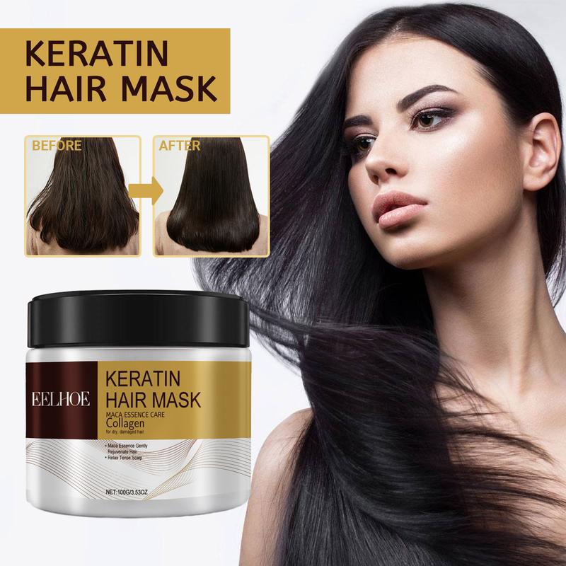 100g  keratin moisturizing mask, deep moisturizing repair damaged hair, men and women can use Conditioner Haircare