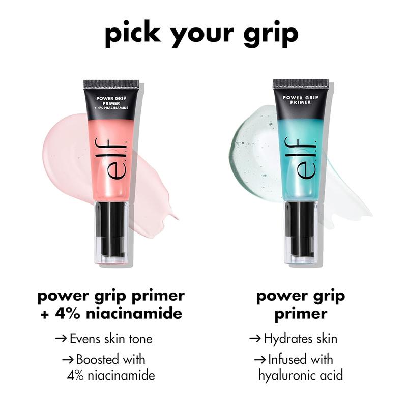 e.l.f. Power Grip Primer, Gel-Based & Hydrating Face Primer For Smoothing Skin & Gripping Makeup, Moisturizes & Primes,