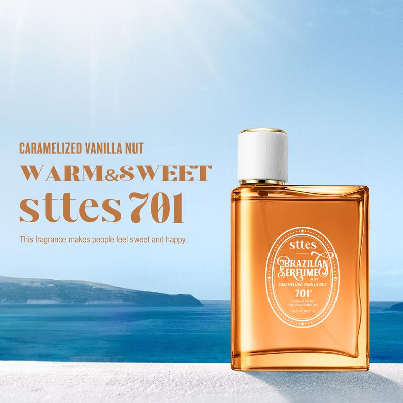 Sttes brazilian Perfume 701#（Caramel vanilla macadamia nut） - Eau De Perfume 100ml (3.4fl Oz)  amber gourmet tune (Caramel vanilla+roasted macadamia nuts)