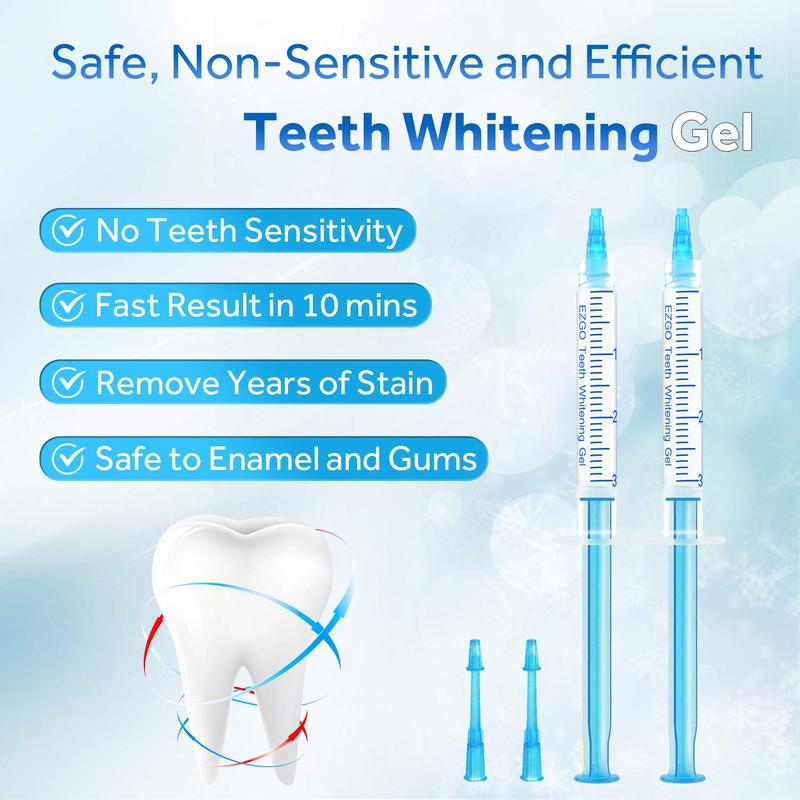 10 Pack Teeth Whitening Gel Refills 22% Bleaching Gel, No Sensitive Teeth Whitener, Great for Sensitive Tooth Whitening, Carbamide Peroxide Teeth Whitening Gel, Mint Flavor (10X 3ML) Oral Coffee Radiant