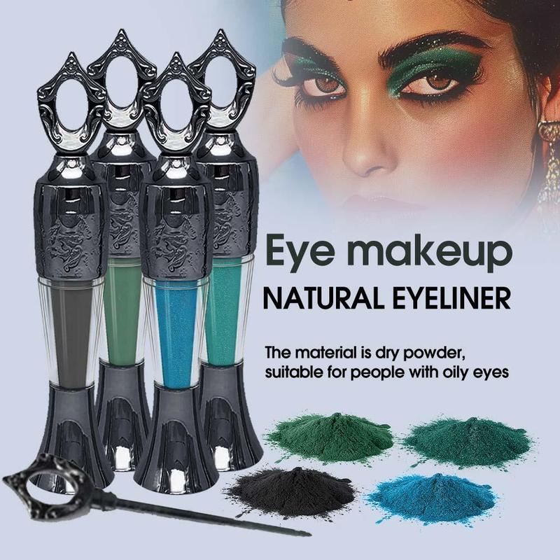 Long Lasting Eyeliner Powder Set, 2 Counts set Professional Eye Makeup Tool, Eye Makeup Accessories for Women & Girls