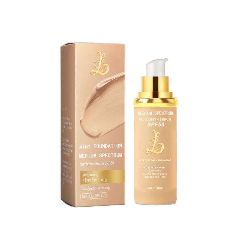 Bionic 4-in-1 Foundation Hydrating Medium Spectrum Concealer Coverage Flawless Lightweight Spf50