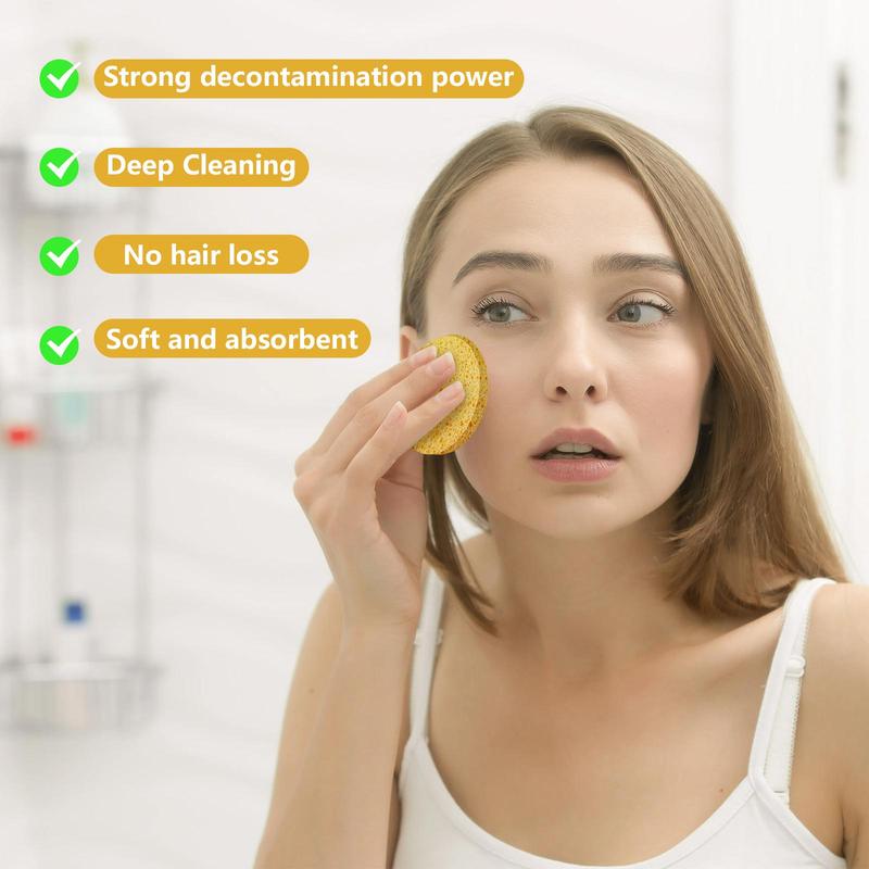 Turmeric Facial Cleansing Pads, 1 Set Gentle Exfoliating & Deep Clean for All Skin Types, Paraben-free Facial Cleansing Pads, Facial Skin Care Products, Skincare Products