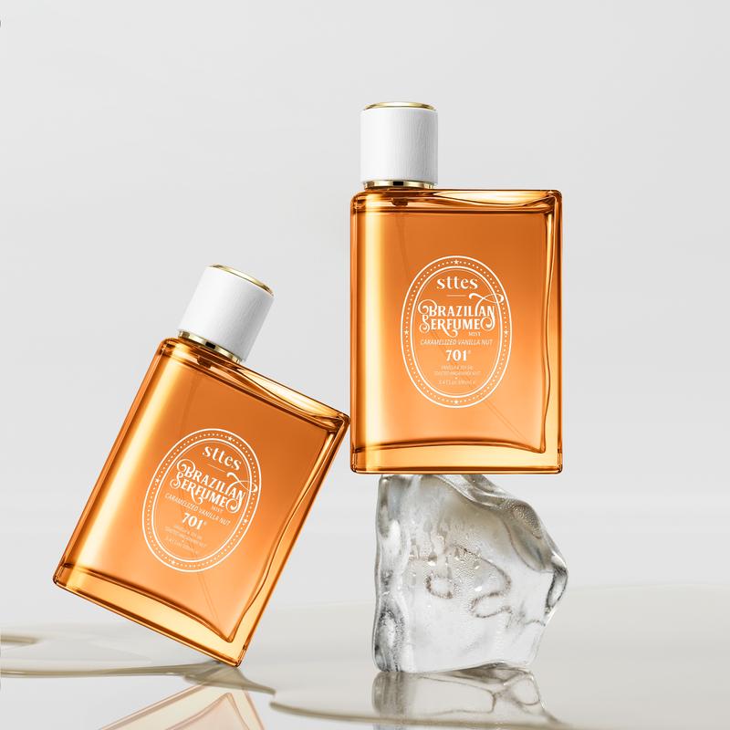 Sttes brazilian Perfume 701#（Caramel vanilla macadamia nut） - Eau De Perfume 100ml (3.4fl Oz)  amber gourmet tune (Caramel vanilla+roasted macadamia nuts)