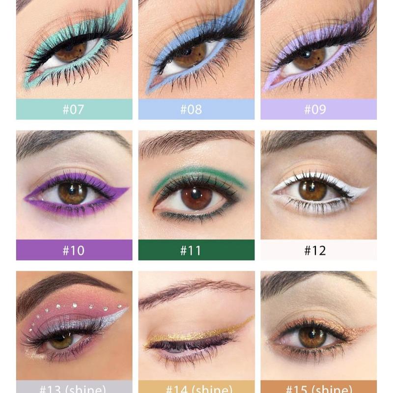 Waterproof Eyeliner Gel Pen, 20pcs box Quick Drying Long Lasting Eyeliner Pen, Easy Coloring Eye Liner Pen, Suitable for All Occasions Eye Makeup, Makeup Products, Cosmetic Accessories