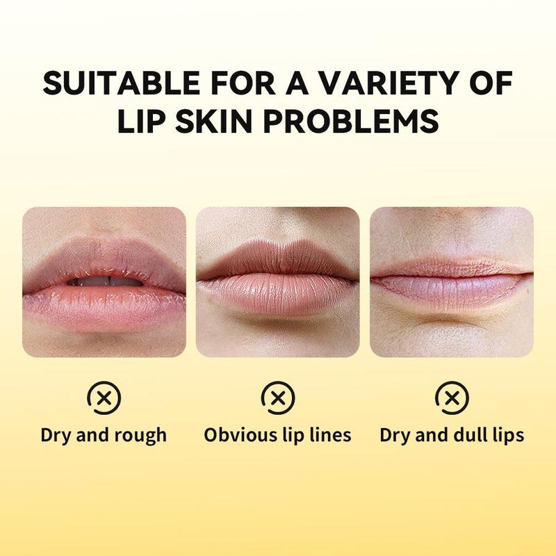 Honey Lip Gel, 3 Counts set Hydrating Overnight Lip Balm Lip Mask, Long-lasting Moisture, Gentle Exfoliation, Lip Care Products for Women and Girls