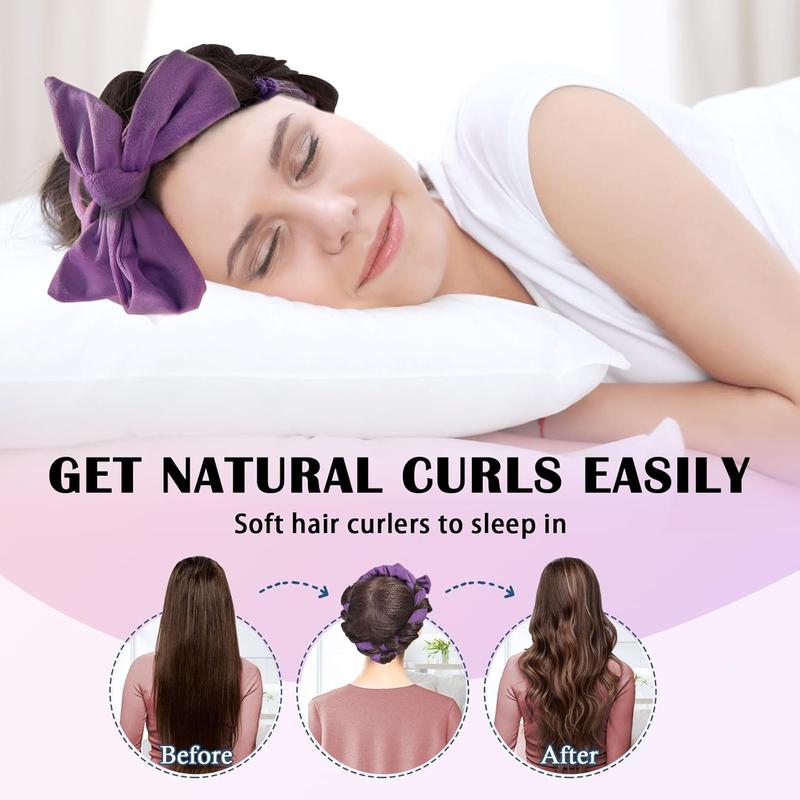 No Heat Hair Curling Headband Set - 70