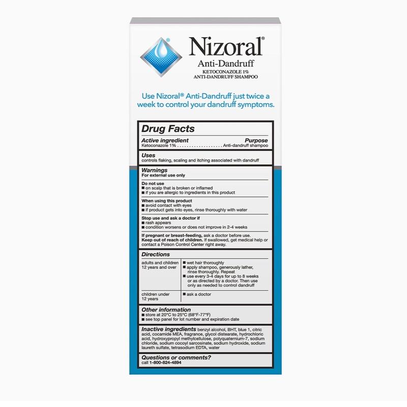 Nizoral Anti-Dandruff Shampoo with 1% Ketoconazole, Fresh Scent, 7 Fl Oz Conditioner Cleanser Cleansing Comfort Haircare