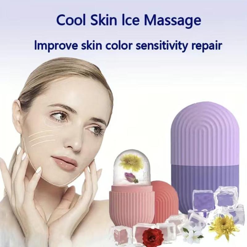 Silicone Face Ice Roller, Reusable Face Massager, Face Massage Tool, Skin Care Tool for Women, Facial Skin Relaxing Tool