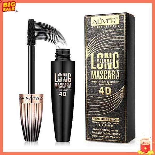 4D Silk Fiber Lash Mascara, Waterproof Long Lasting Mascara Black Volume and Length Natural, Exquisitely Full, Lengthening Thickening Softer Fuller Lashes Amplify Smudge-Proof Eyelash Mascara,1 Pack