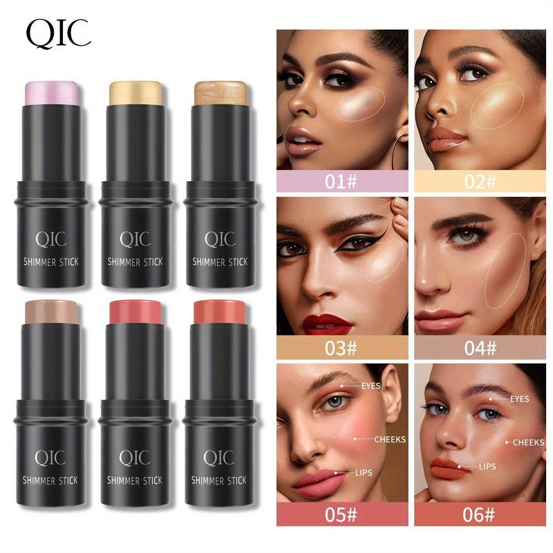 QIC Blush Highlight Grooming Pen Multifunctional Makeup Stick Silhouette Highlight Stick Shadow Stick Blush Stick European and American Makeup