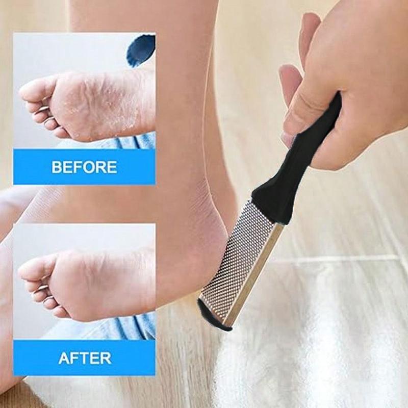 Stainless Steel Foot File, 2 Counts set Callus Removal Foot File, Foot Care Tool, Pedicure Tool for Home & Salon Use