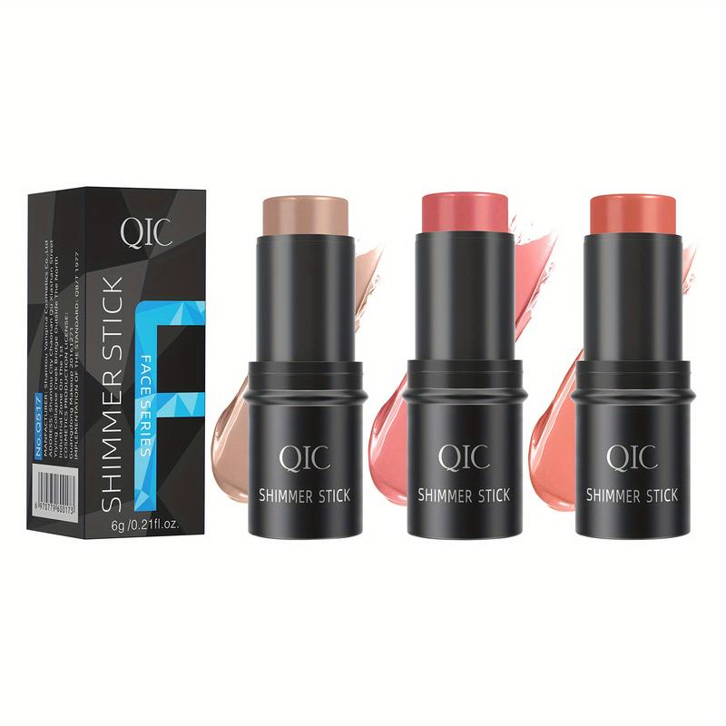 QIC Blush Highlight Grooming Pen Multifunctional Makeup Stick Silhouette Highlight Stick Shadow Stick Blush Stick European and American Makeup