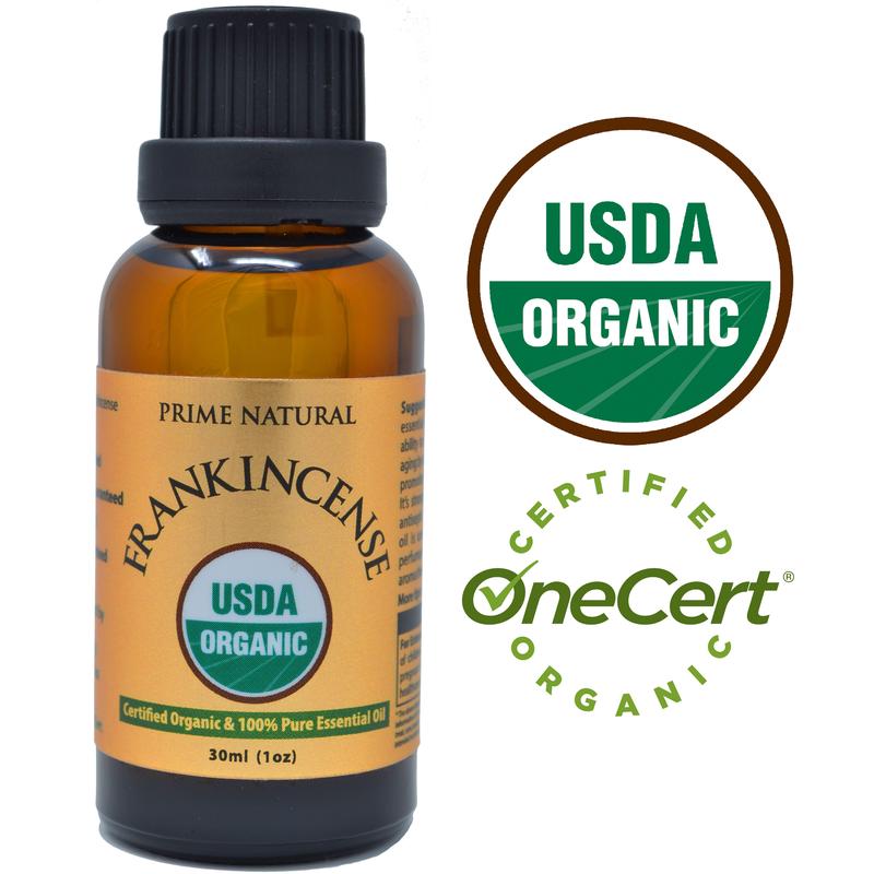 Organic Frankincense Essential Oil 30ml   1oz USDA Certified Boswellia Serrata Pure Undiluted Therapeutic Grade Aromatherapy Scents Diffuser Skin Care Relaxation Calming Meditation Body Care Blend