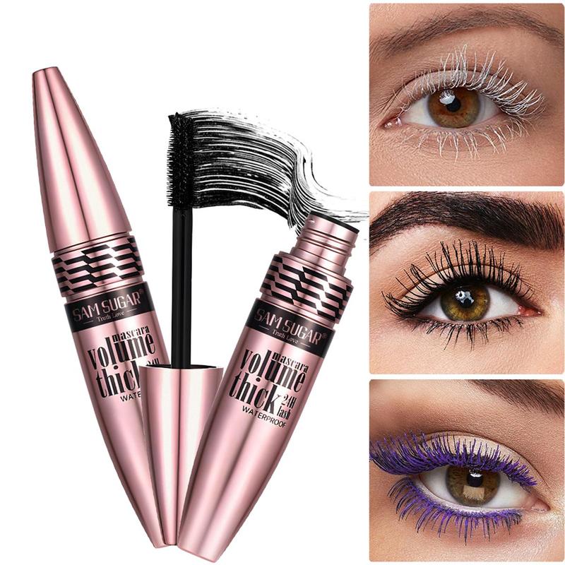 Waterproof Mascara, 4 Counts set Long Lasting Curling Mascara, Eye Lashes Lengthening Volumizing Defining, Professional Eye Makeup Products