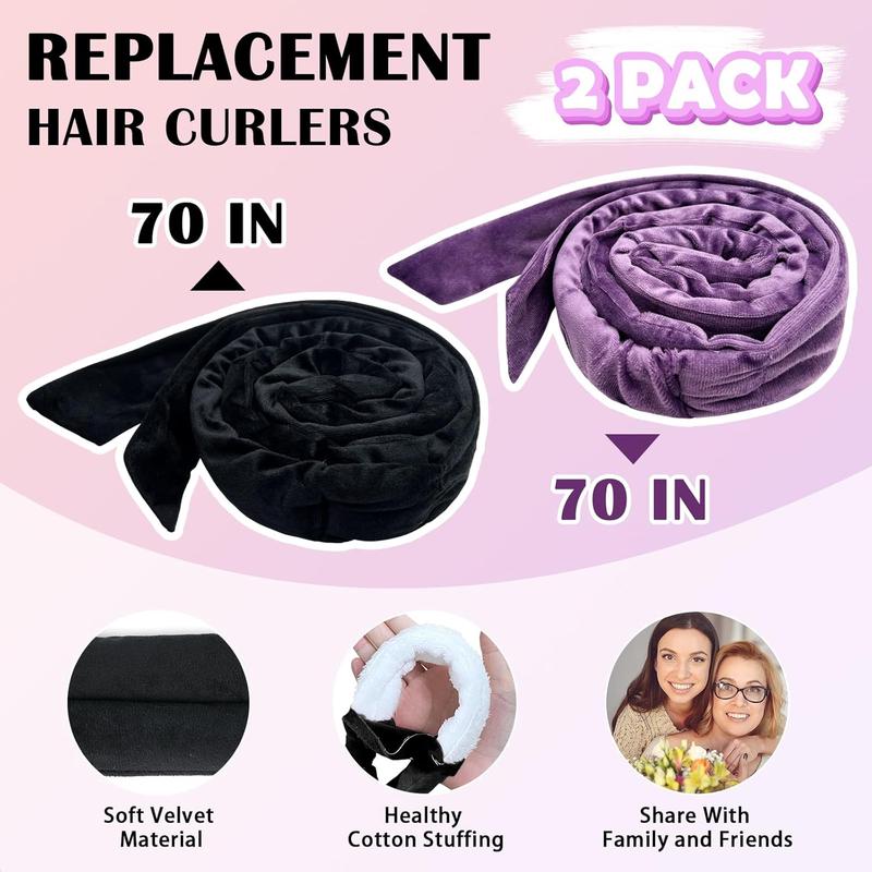 No Heat Hair Curling Headband Set - 70