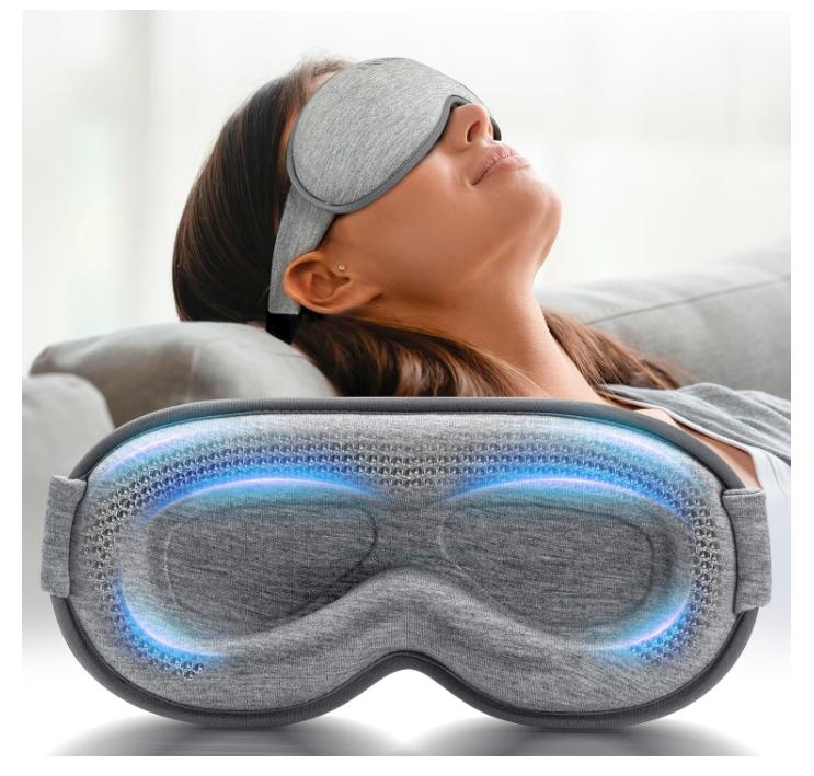 Weighted Eye Mask for Sleeping - Blackout Sleep Mask for Women Men