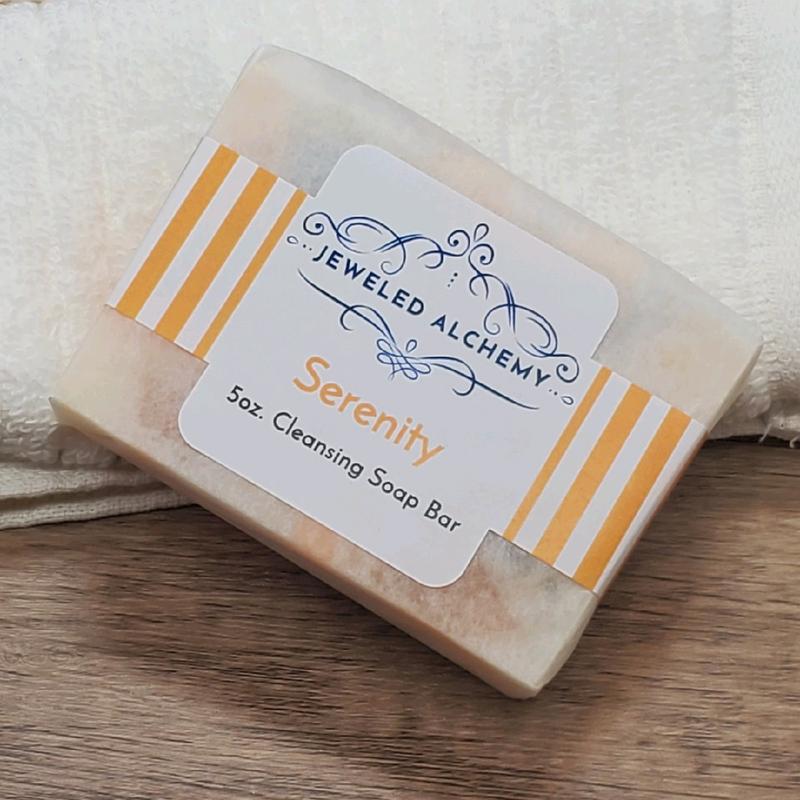 Serenity Artisan Soap - Energizing Citrus with Orange Flower Petals